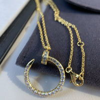[LOVE LUCKY]JUSTE NECKLACE GOLD DIAMONDS