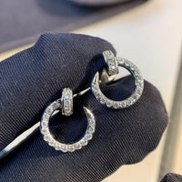 [LOVE LUCKY]JUSTE EARRINGS SILVER DIAMONDS