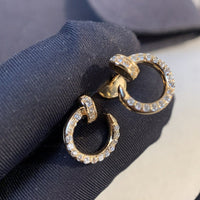 [LOVE LUCKY]JUSTE EARRINGS GOLD DIAMONDS
