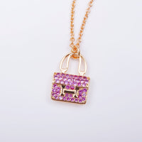 [LOVE LUCKY]CONSTANCE PEDANT PURPLE DIAMOND NECKLACE