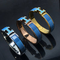 [LOVE LUCKY]H BRACELET BLUE RAINBOW CERAMIC