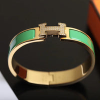 [LOVE LUCKY]H BRACELET GOLD DIAMOND