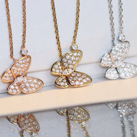 [LOVE LUCKY]BUTTERFLY DIAMOND NECKLACE