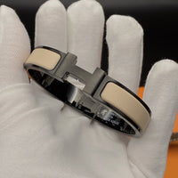 [LOVE LUCKY]H BRACELET 12MM BLACK BEIGE CERAMIC