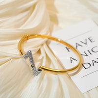 [LOVE LUCKY]VOLTE UPSITE DOWN GOLD DIAMOND BRACELET