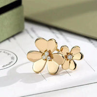 [LOVE LUCKY]CLOVER COMOS GOLD DIAMOND RING