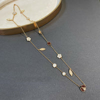 [LOVE LUCKY]LUCKY SPRING 15 MOTIFS GOLD NECKLACE