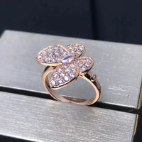 [LOVE LUCKY]BUTTERFLY PINK GOLD DIAMOND RING