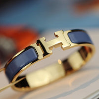 [LOVE LUCKY]H BRACELET 12MM BLUE GRAY