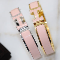 [LOVE LUCKY]H BRACELET 12MM PINK