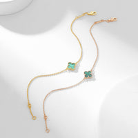 [LOVE LUCKY]CLOVER BRACELET MALACHITE 1 MOTIF