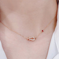 [LOVE LUCKY]FORCE 10 DIAMOND PINK GOLD NECKLACE