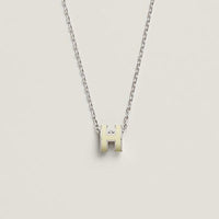 [LOVE LUCKY]HM CLIC YELLOW ENAMEL GOLD NECKLACE