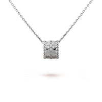 [LOVE LUCKY]PERLEE PEDANT SIVLER DIAMOND NECKLACE