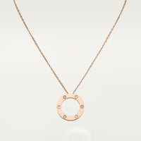 [LOVE LUCKY]LOVE NECKLACE 16MM 3 DIAMONDS