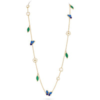 [LOVE LUCKY]LUCKY SPRING BUTTERFLY 15 FLOWER NECKLACE