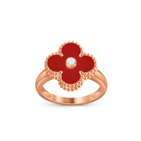 [LOVE LUCKY]CLOVER DIAMOND RING ROSE GOLD COLLECTION