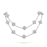 [LOVE LUCKY]CLOVER 20 MOTIFS DIAMOND SILVER