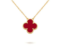 [LOVE LUCKY]CLOVER 15MM SINGLE FLOWER NECKLACE COLLECTION