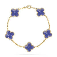 [Love Lucky]CLOVER 5 MOTIF BLUE VEINS BRACELET COLLECTION