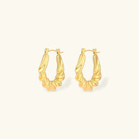 [LOVE LUCKY]Adaline Twist Hoop Earrings