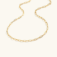 [LOVE LUCKY]Amber Gold Chain Necklace