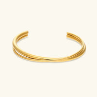 [LOVE LUCKY]Rianne Layered Gold Bangle