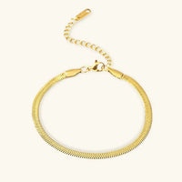 [LOVE LUCKY]Ellaine Gold Herringbone Bracelet