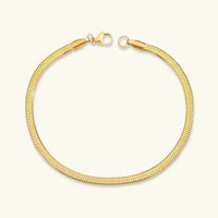[LOVE LUCKY]Vida Gold Herringbone Bracelet