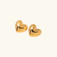 [LOVE LUCKY]Aubree Gold Heart Earrings