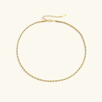 [LOVE LUCKY]Bianca Rope Chain Gold Necklace