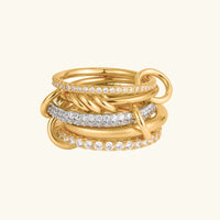 [LOVE LUCKY]Blaise Stacked Diamond Ring