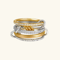 [LOVE LUCKY]Collina Stacked Diamond Ring