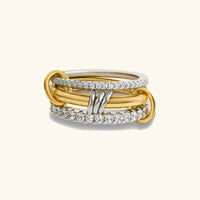 [LOVE LUCKY]Cosette Stacked Diamond Ring