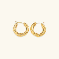 [LOVE LUCKY]Denisse Twisted Hoop Earrings