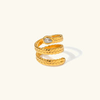 [LOVE LUCKY]Davina Gold Serpent Ring