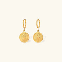 [LOVE LUCKY]Eliana Serpent Coin Earrings