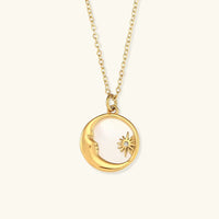 [LOVE LUCKY]Evangeline Lunar Gold Necklace
