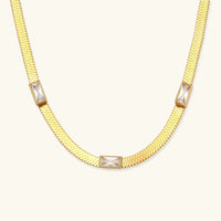 [LOVE LUCKY]Eve Herringbone Gold Necklace