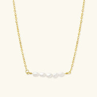 [LOVE LUCKY]Fleur Freshwater Pearl Gold Necklace