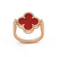 [LOVE LUCKY]CLOVER RIVERSIBLE RING ROSE GOLD COLLECTION