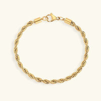 [LOVE LUCKY]Gigi Rope Chain Gold Bracelet