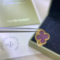 [LOVE LUCKY]CLOVER  PURPLE VIOLET RING