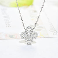 [LOVE LUCKY]LOOP NECKLACE FULL MOTIF DIAMOND 16MM MULTIPLE COLORS