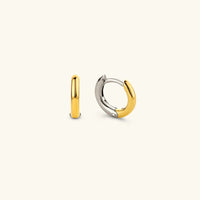 [LOVE LUCKY]Ingrid Two Tone Hoop Earring