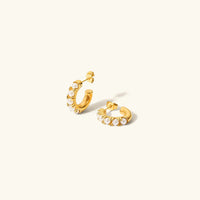[LOVE LUCKY]Irene Pearl Hoop Earrings