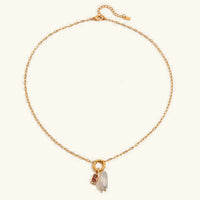 [LOVE LUCKY]Caitlin Birthstone Pearl Necklace