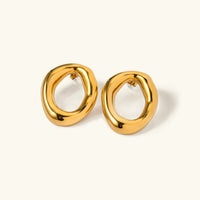 [LOVE LUCKY]Raquel Open Oval Earrings