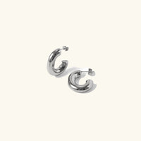 [LOVE LUCKY]Alera Silver Hoops