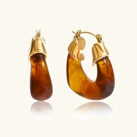 [LOVE LUCKY]Leighton Chunky Enamel Hoops
